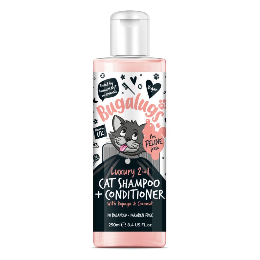 Bugalugs Luxury 2 in 1 Cat Shampoo & Conditioner Animaux Bree